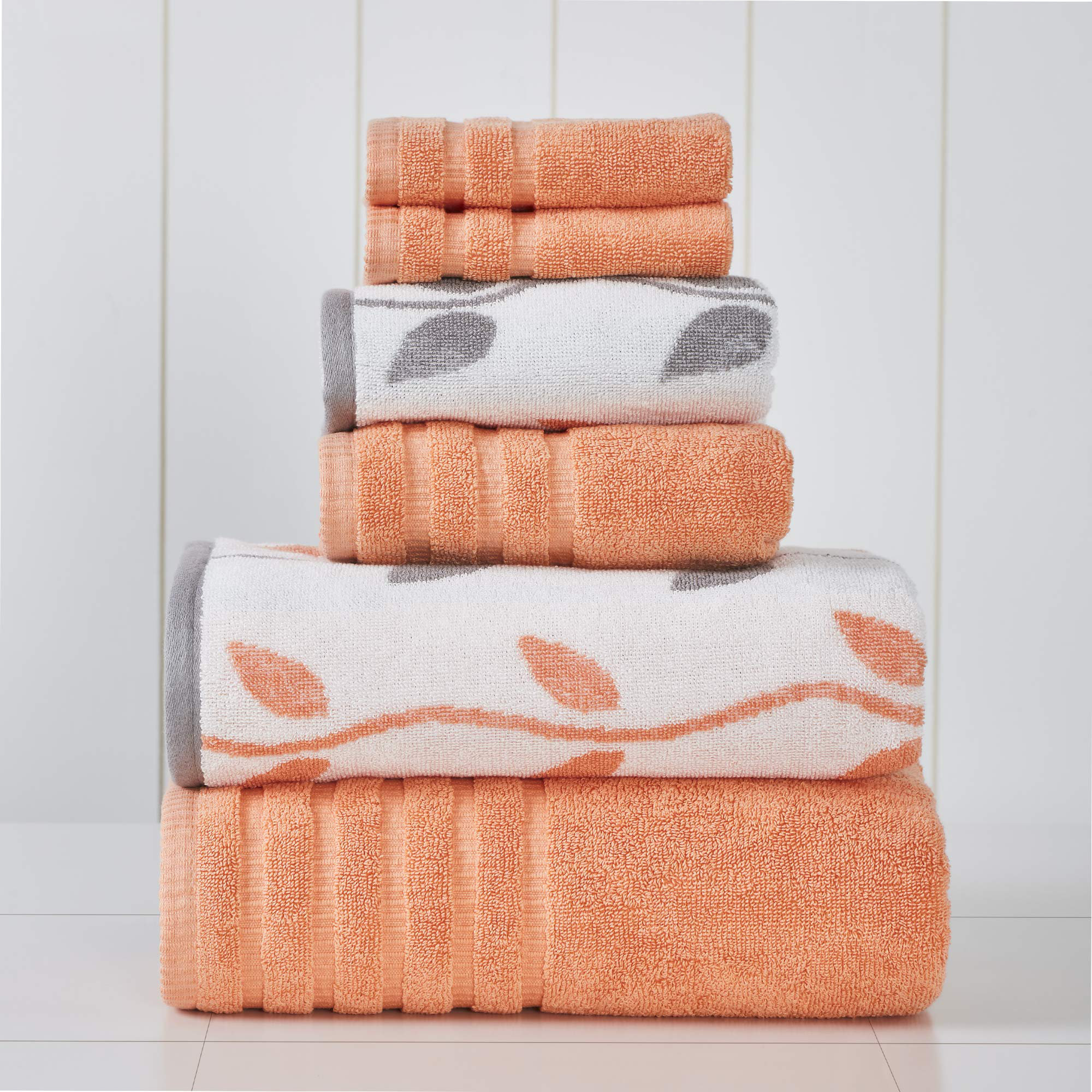 Amazon.com: 6 Piece Towel Set - 525 GSM 100% Cotton Bathroom